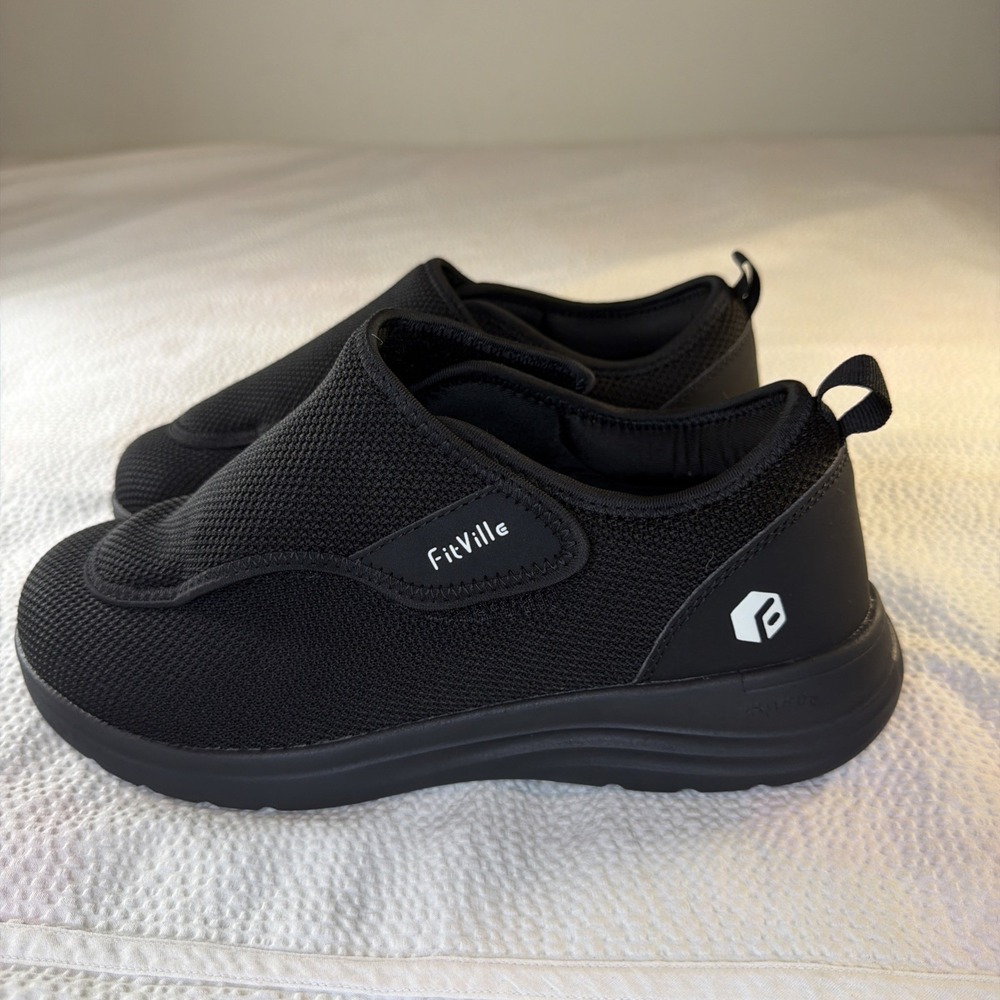 FitVille Diabetic  Men Extra Wide Slip-On Shoes Swollen Feet Pain Relief 11 EW